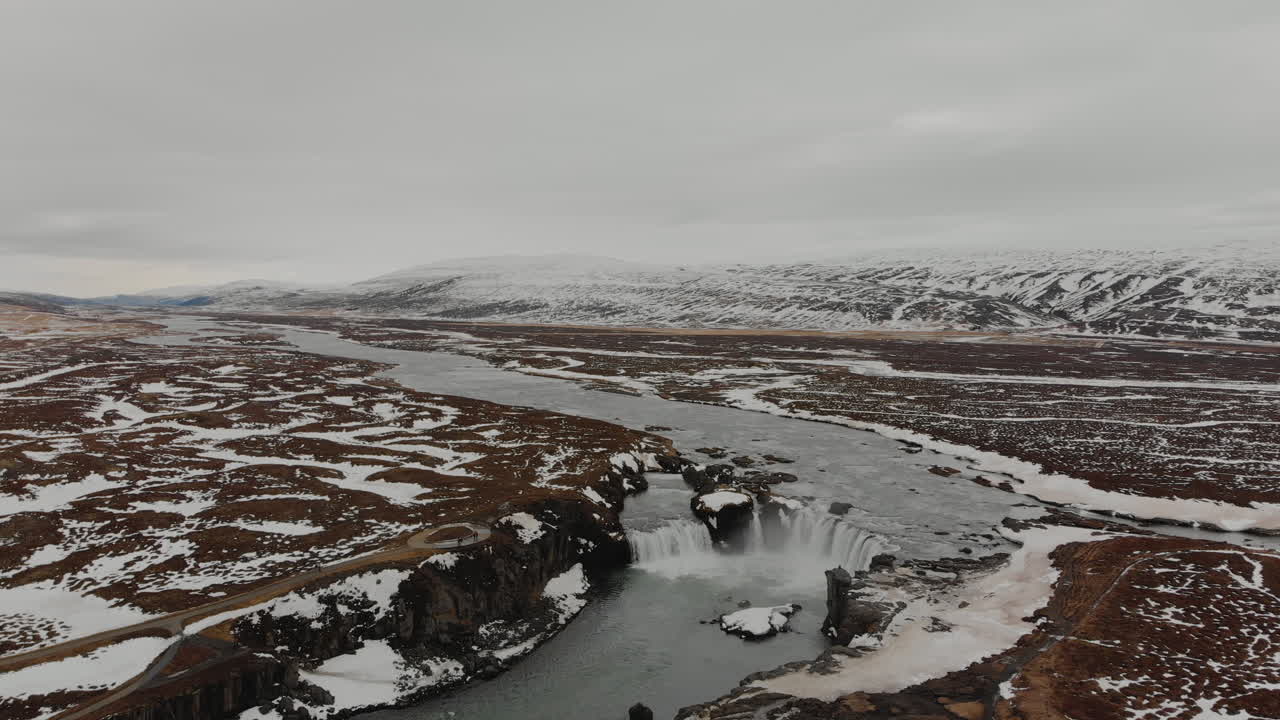 Winter Waterfall in Iceland
