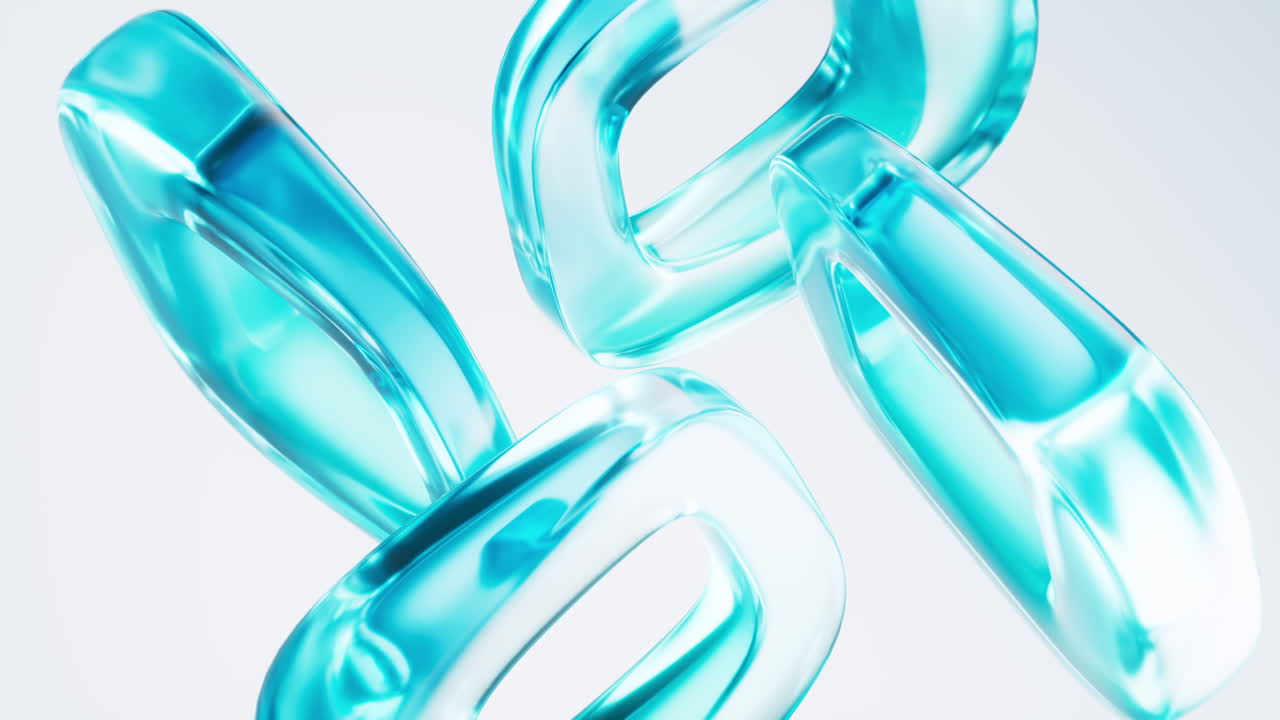 Abstract glass geometry background, 3d rendering