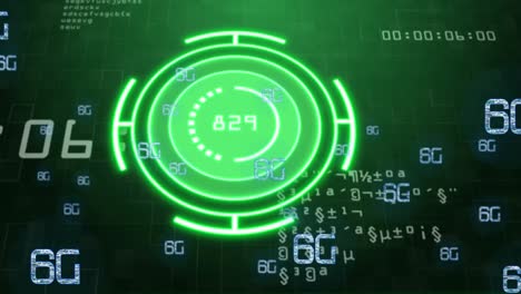 animation of scope scanning over data processing