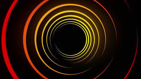 abstract background with orange and yellow circles