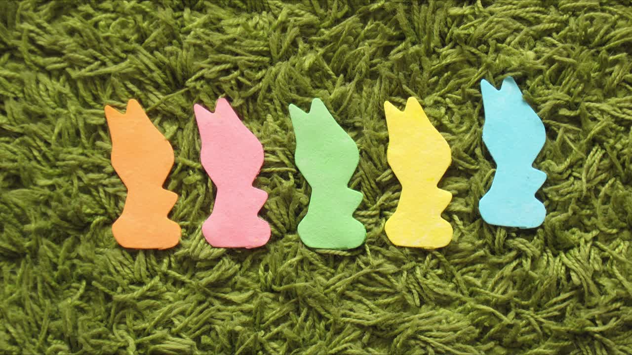 토끼 토끼 또는 토끼 카운트 학습 스 모션