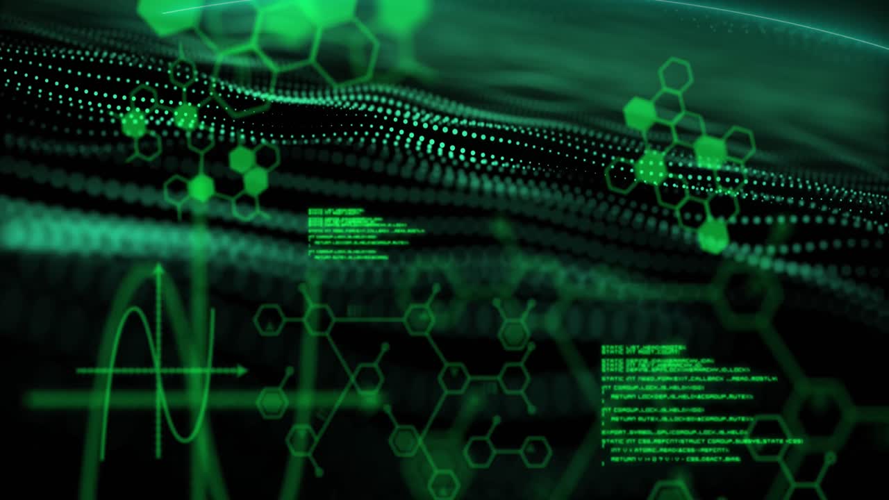 Animation of scientific data processing over binary coding