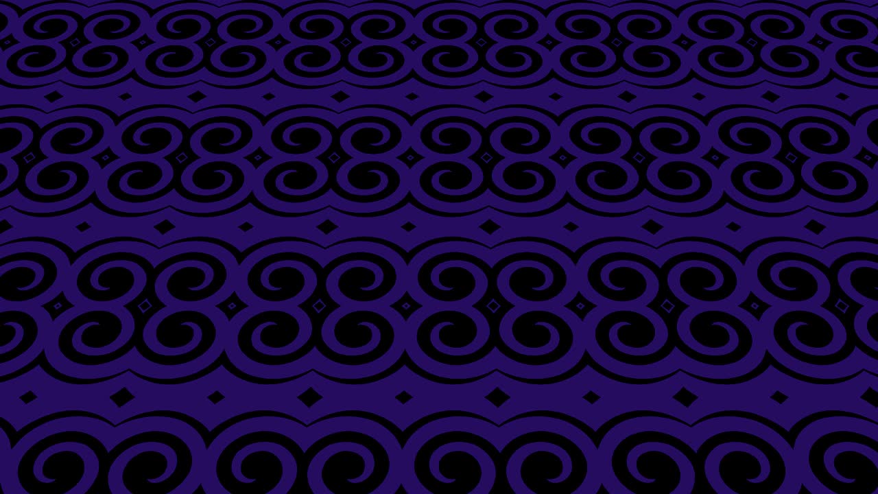 Graphic video pattern with geometric figures that tilts up and moves.