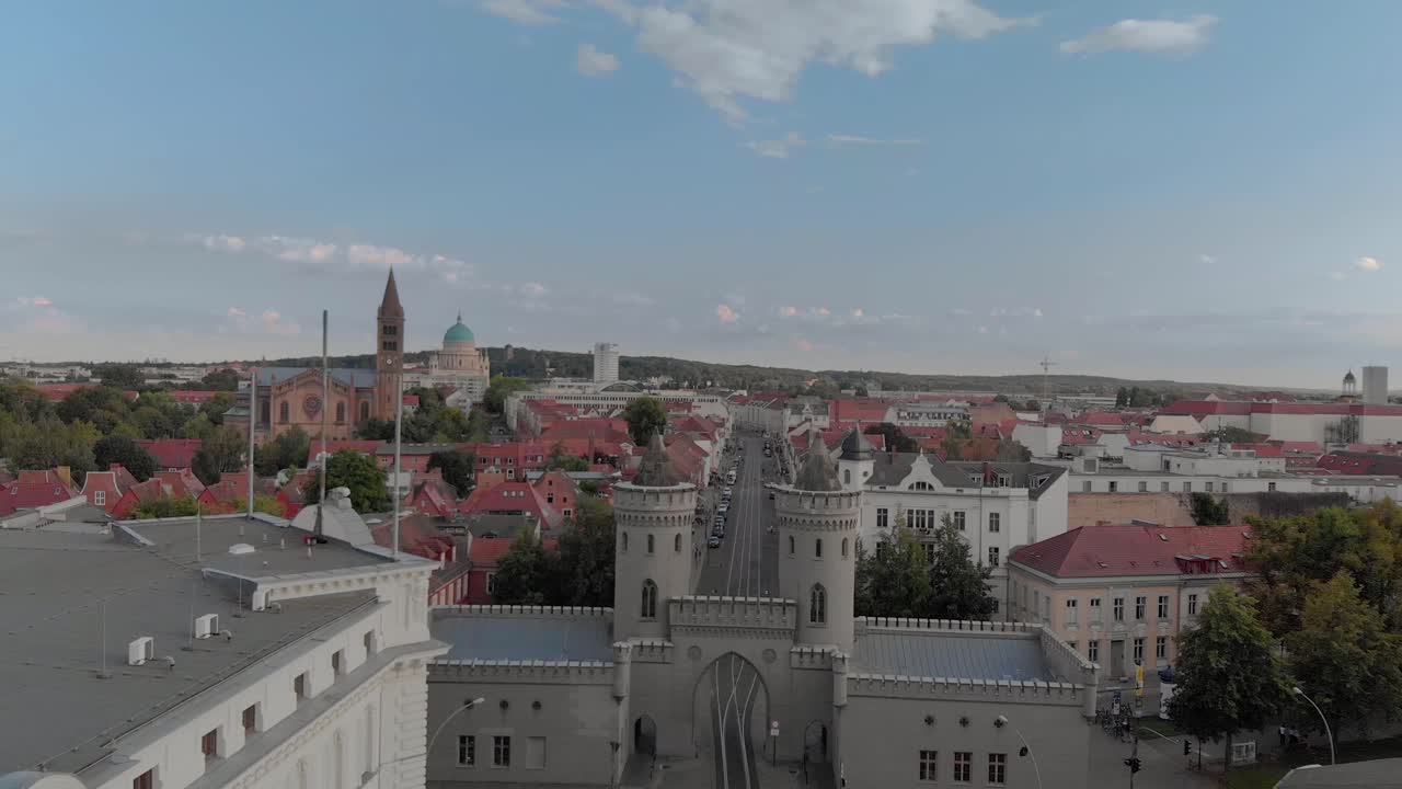 vista aérea de potsdamtown en alemania