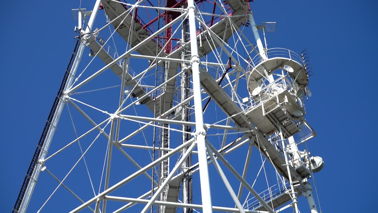 Television tower against the background of the sky