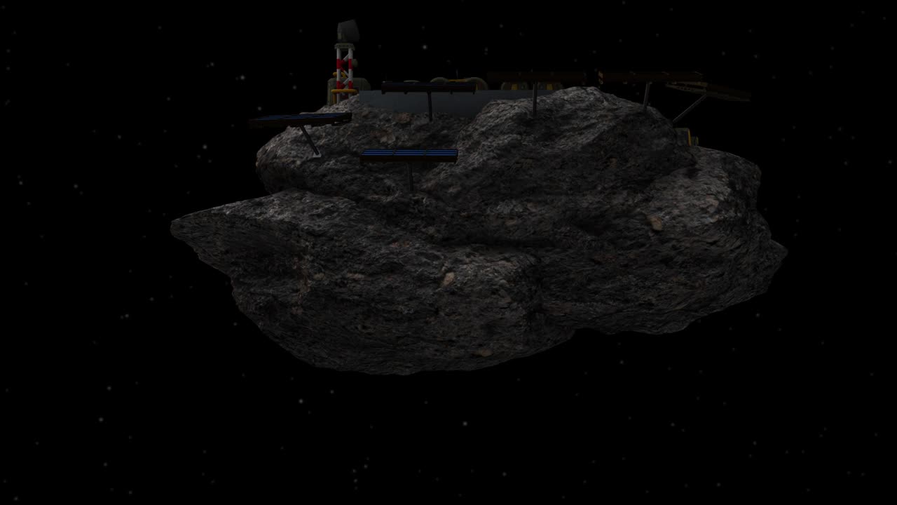 minería de asteroides, girar a la izquierda