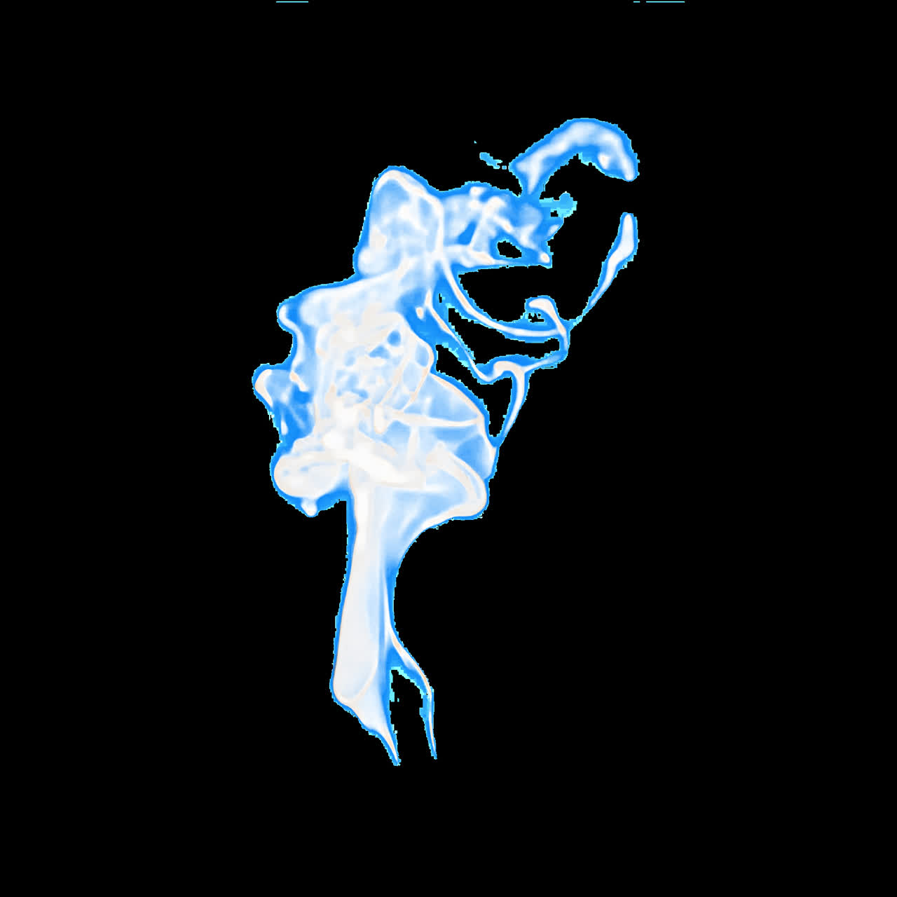 Ethereal smoke animated overlay, transparent 4K video, alpha channel, ProRes 4444