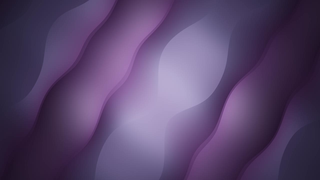 Abstract animation with purple waved lines. Seamless looping