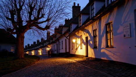 evening stroll through a historic english town