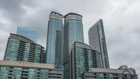 modern condominium buildings in downtown toronto, ontario, canada