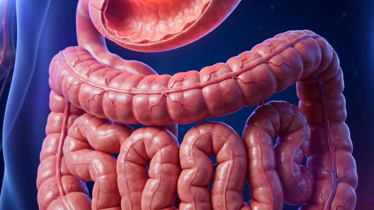 Digestive Organ Anatomy Showing Stomach And Intestinal Tract In Detail