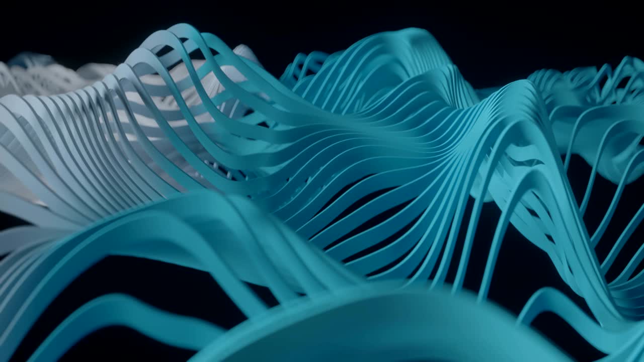 4K Abstract Depiction of a Digital Network.