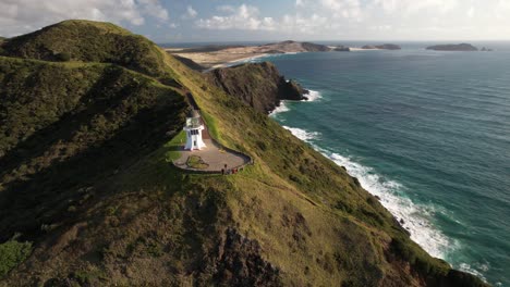 spectacular cape reinga lighthouse on new zealand coastal