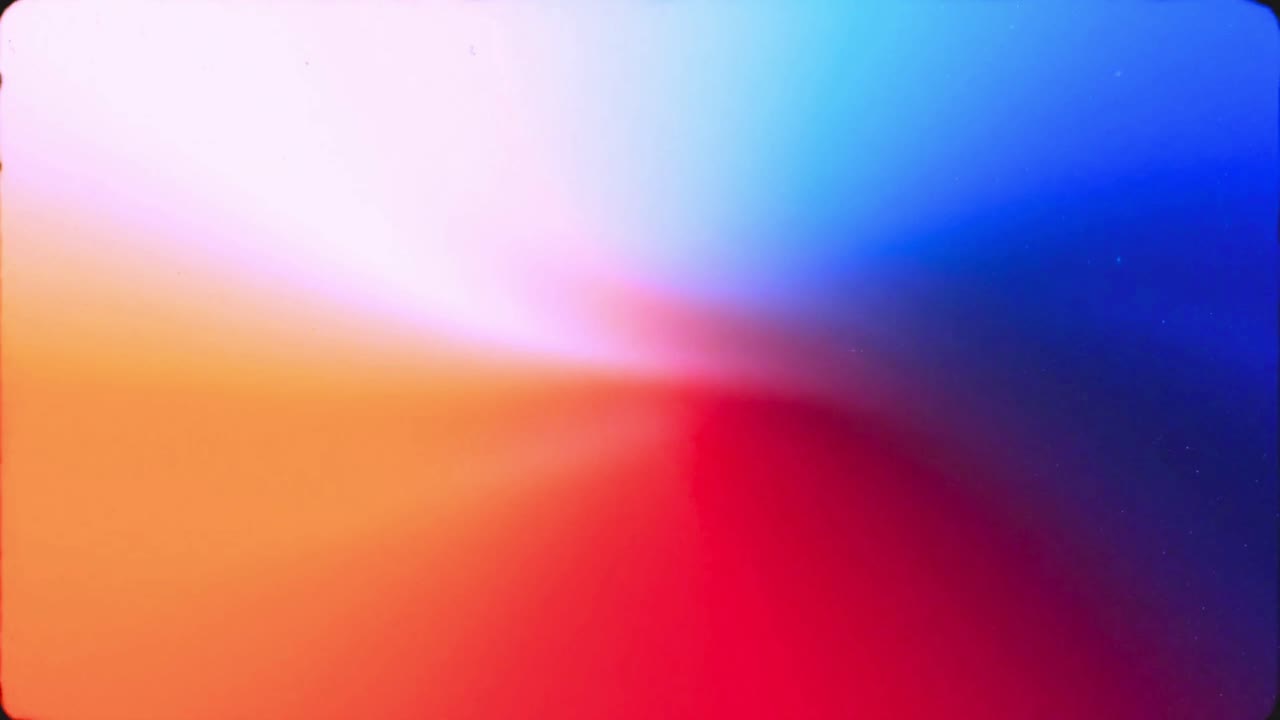 Fondo abstracto dinámico con colores degradados cambiantes y granulado de película