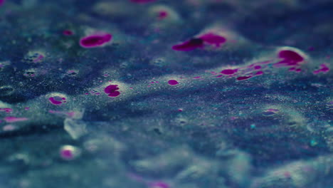 colourful, organic, liquids macro shots buzzing and flowing