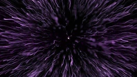 animación de buen anno texto en rosa con fuegos artificiales de año nuevo rosa explotando en el cielo nocturno
