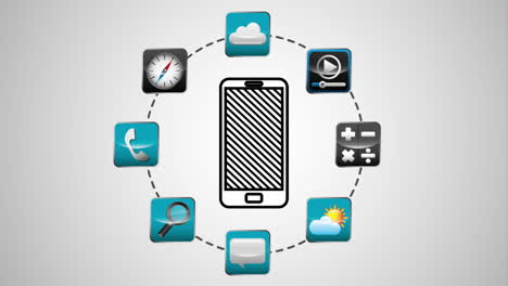 marketing en redes sociales con teléfono inteligente