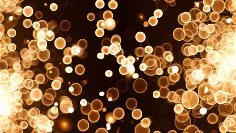 golden bokeh lights