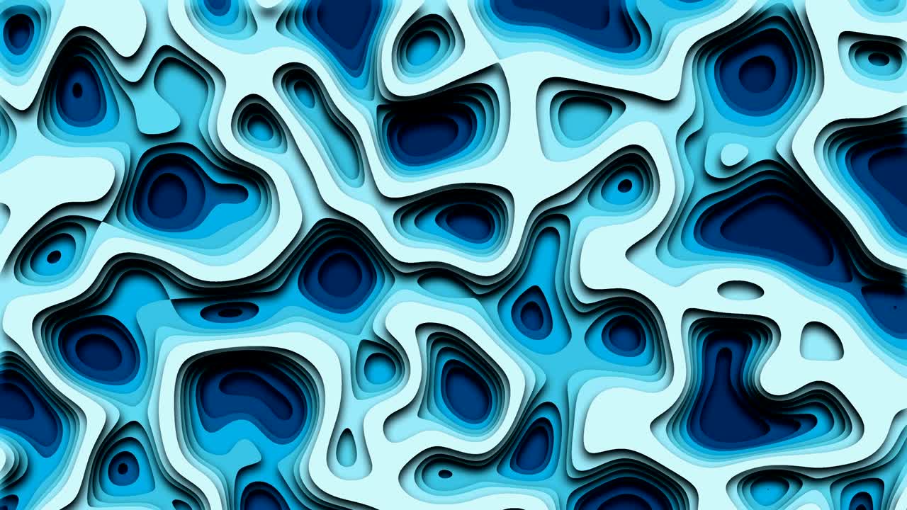 Cut out animation ocean