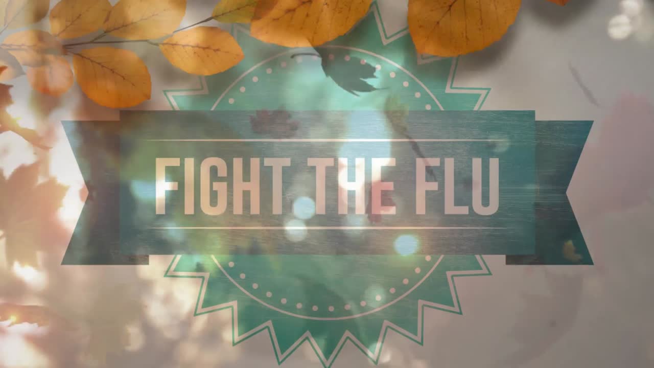 로제트와 날아다니는 가을 잎 4k에 흡연 텍스트를 싸우