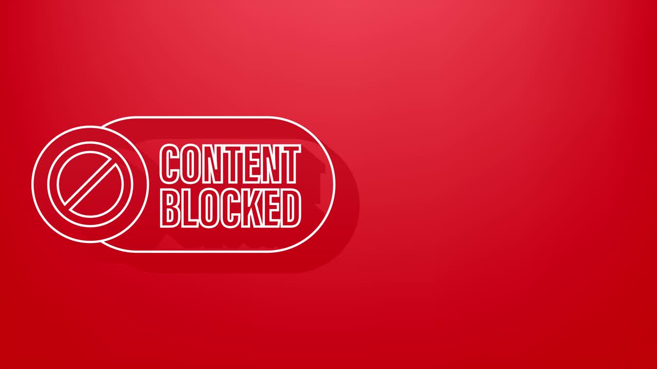 contenido bloqueado etiqueta. estilo de sombra. gráfico de movimiento