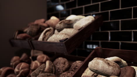 assortment of various bread types in a box