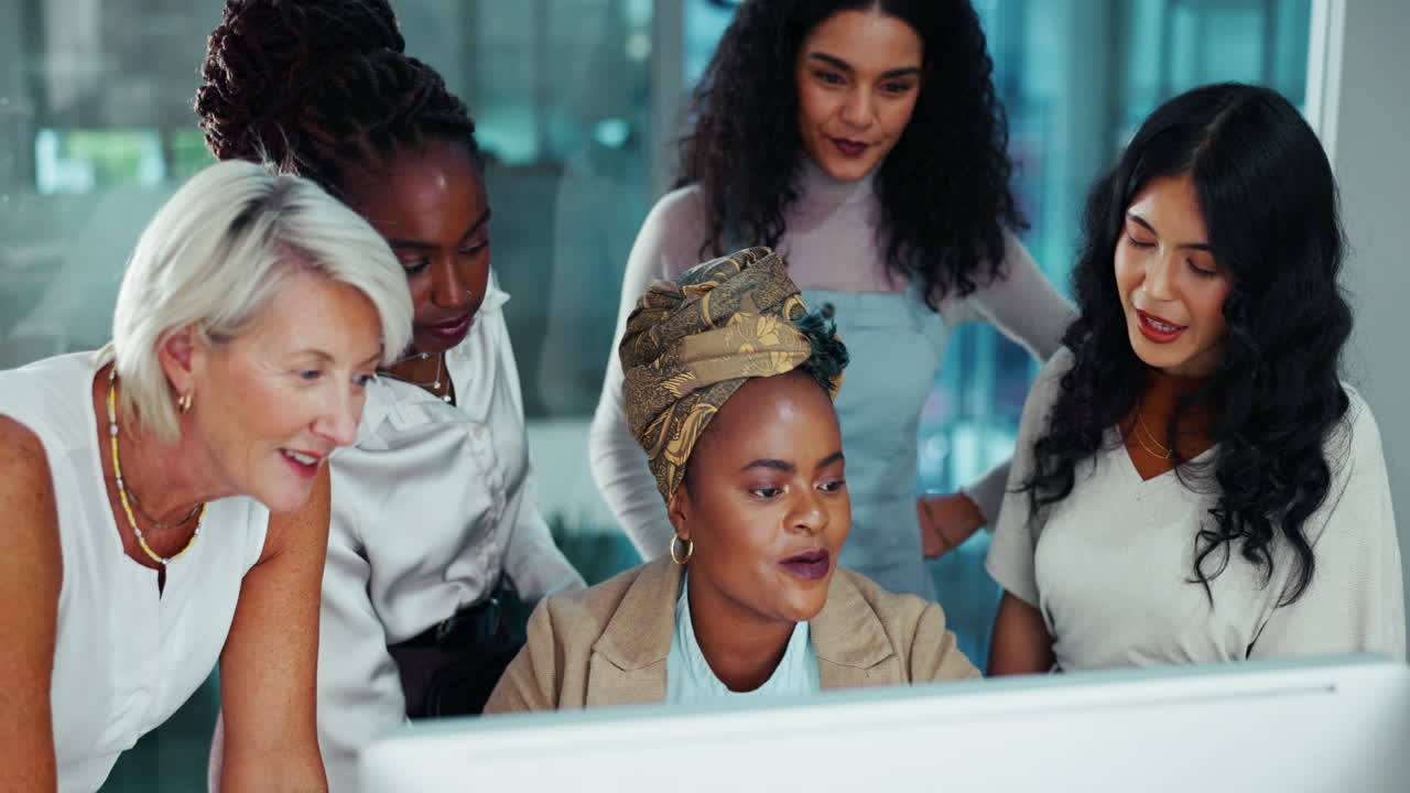 Diverse Women in a Business Meeting