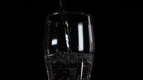 water pouring, liquid hydration, clear transparent glass, ripple motion