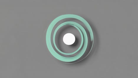 Mint Green Circular Ceiling Light