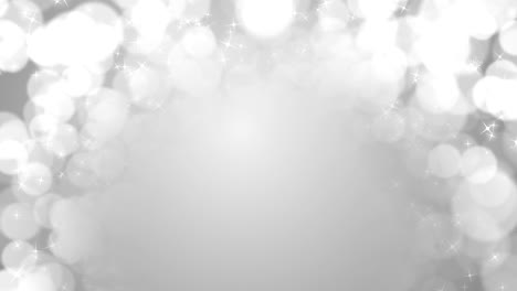 Abstract motion background shining silver Shimmering Glittering particles Loop With Bokeh.