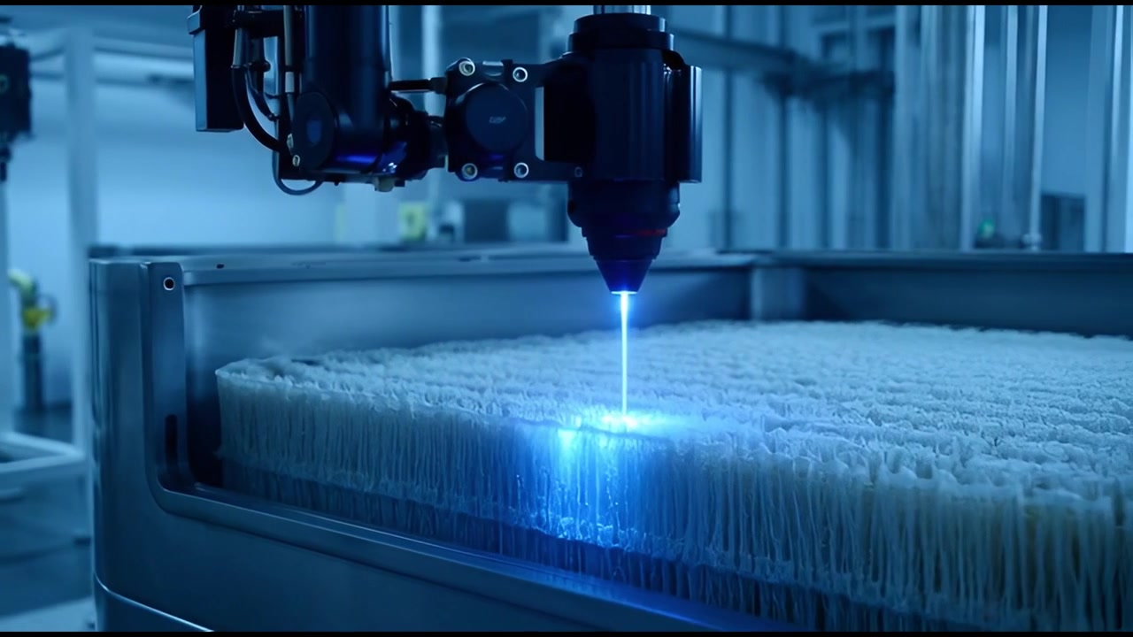 Robotic Arm Using Blue Laser for Precision Processing