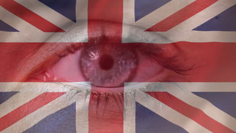 union-jack and blinking eye