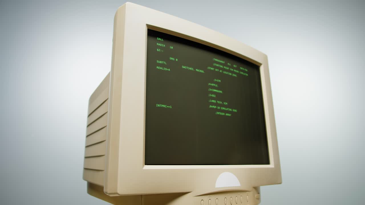 Vintage CRT Computer Monitor