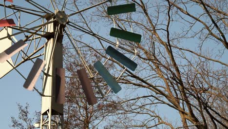 wind vane spinning in the wind. windmill