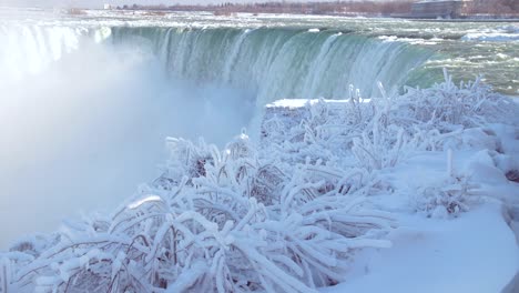 Niagarafälle-Zeitlupe-Im-Winter