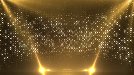4k loop stage leidde verlichting animatie van nieuwjaars dans viering prestatie award party.