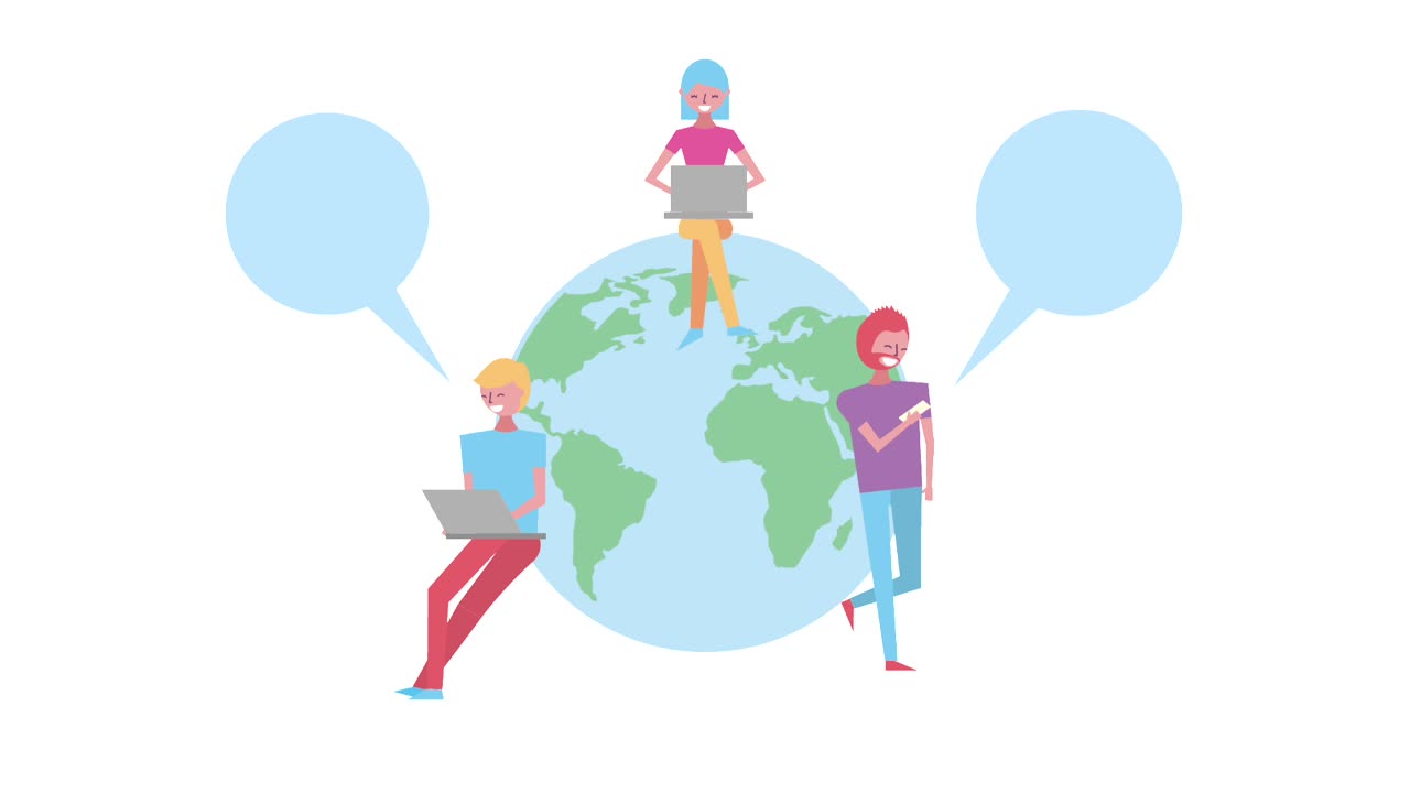 젊은이들의 세계 소셜 미디어