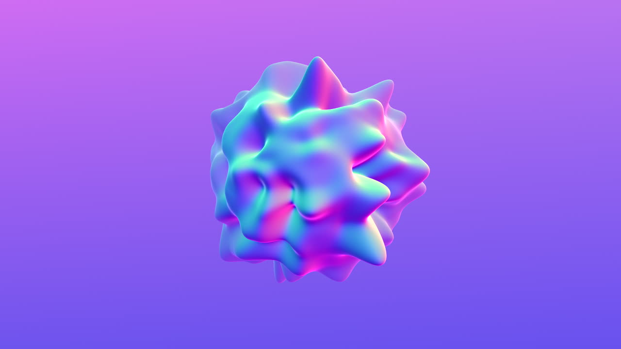 무지개 판타지 네온 추상적인 기하학적 모양의 보라색 그라디엔트