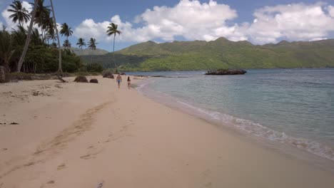 nice-view-of-Playa-Rincon,-Samana,-Dominican-Republic