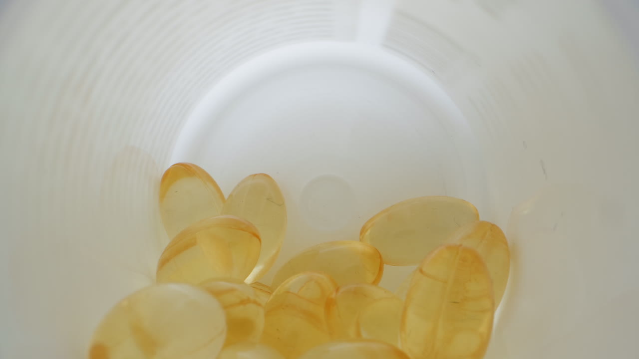 Medications pills and drugs in pot close-up macro. Pills and drugs pharmaceutical Industry. Vitamins. Medicine concept