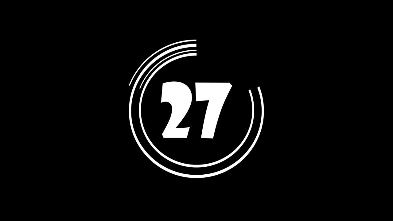 el cronometrador de minutos en el fondo. cuenta atrás de 60 a 0 segundos.