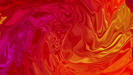 liquid red abstract background. shining movement of paint with glitter on metal surface. looped animation.