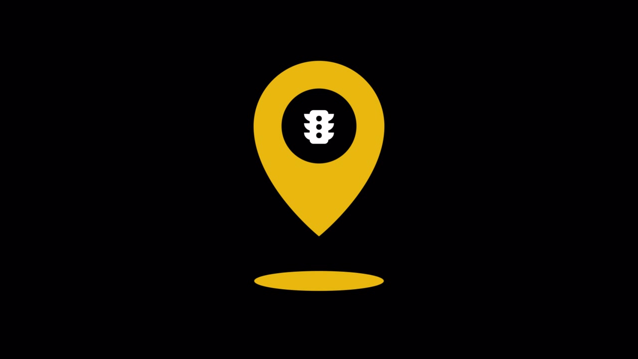 Animated Traffic Alert Location Marker