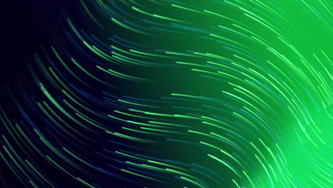 animation of flash sale text on squares and lines moving in spiral pattern over green background