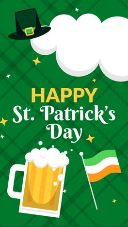 motion graphic of st. patrick's day instagram posts collection