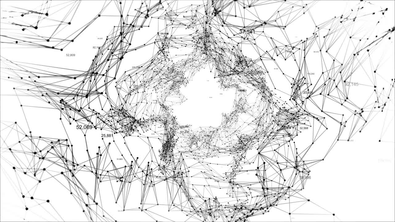 추상 데이터 네트워크 시각화