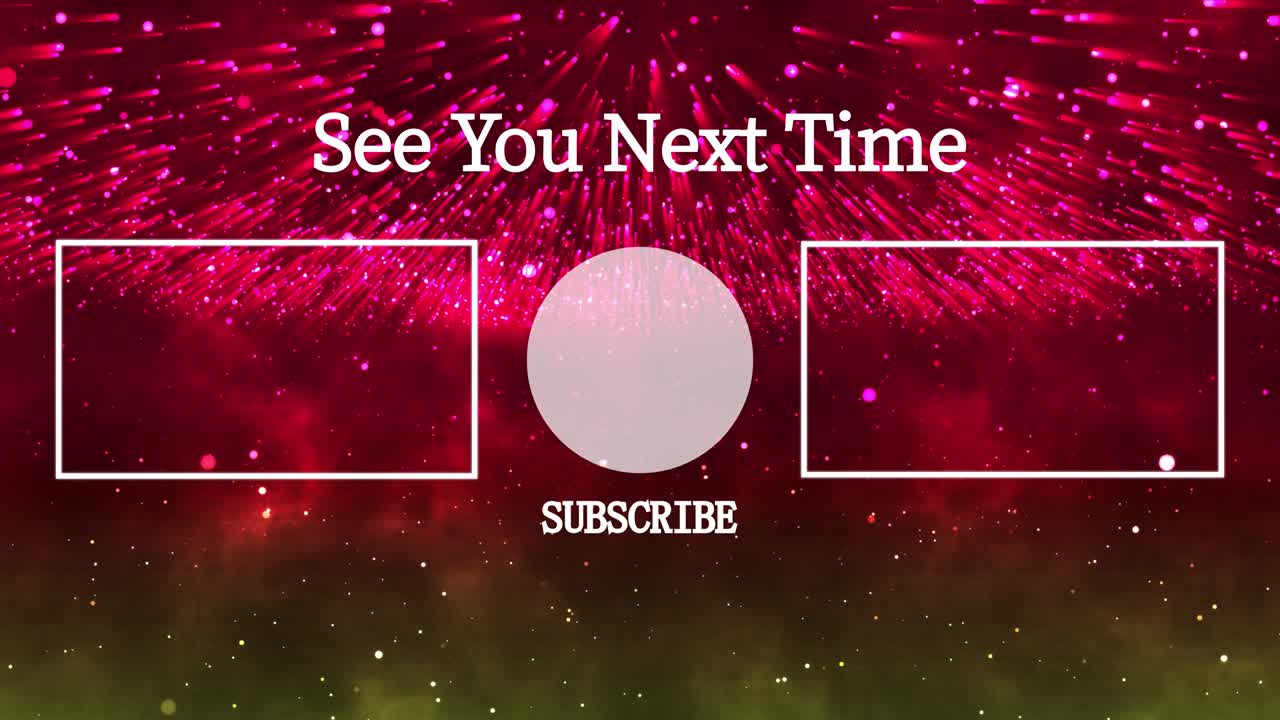 환상적인 라이트 엔드 카드 엔딩 스크린 모션 그래픽