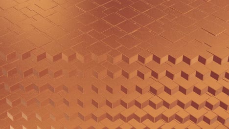 abstracto geométrico rosa fondo dorado azulejos de papel de aluminio textura de bucle sin costura fondo renderizado en 3d