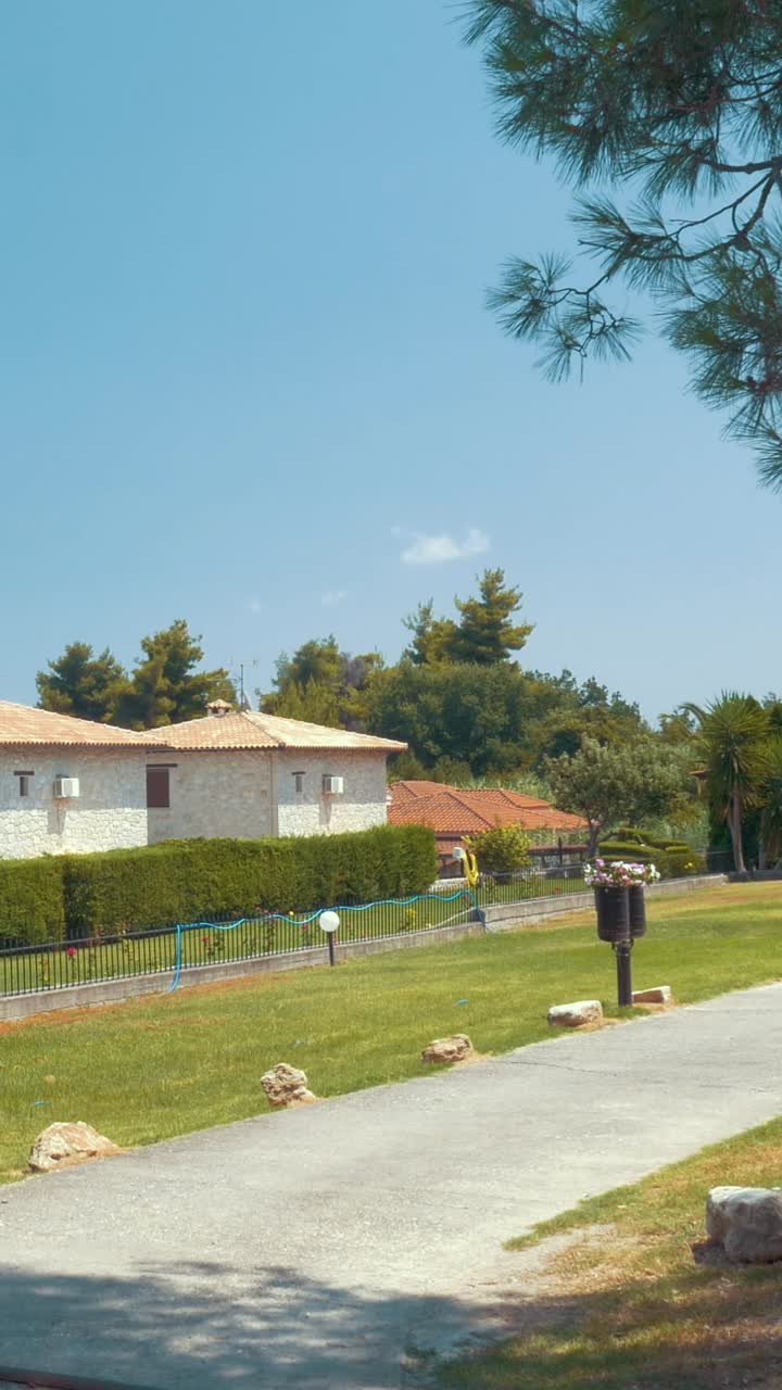 House with lawn and trees
