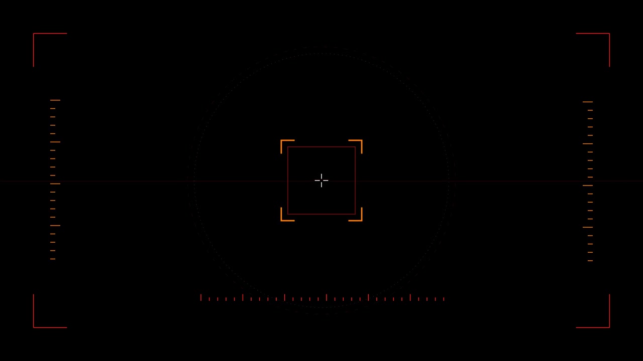 Digital Camera Viewfinder Overlay with Scanning Reticle